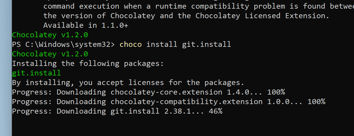 Chocolatey Install 1